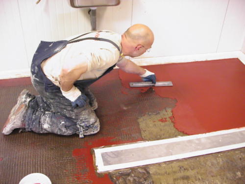 ATB-300 H System Red trowelled with ease