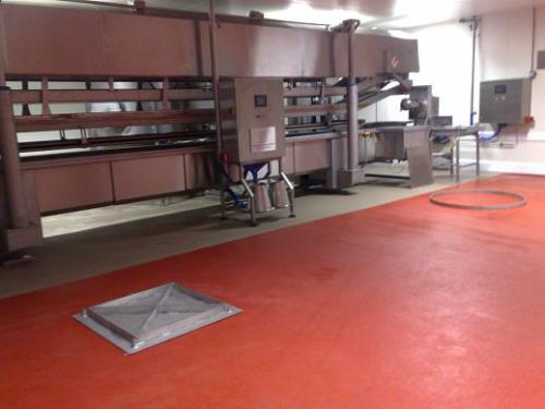 ATB-300 H System Screeed  Red at Elburg Foods Fryer at 185°C spillage
